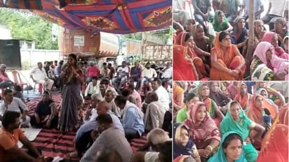 कोमल हत्याकांड: फरार आरोपियों की गिरफ्तारी और घर सील करने की मांग को लेकर JDU कार्यकर्ताओं का प्रदर्शन Protest of JDU workers demanding arrest of absconding accused and sealing of house in Komal murder case