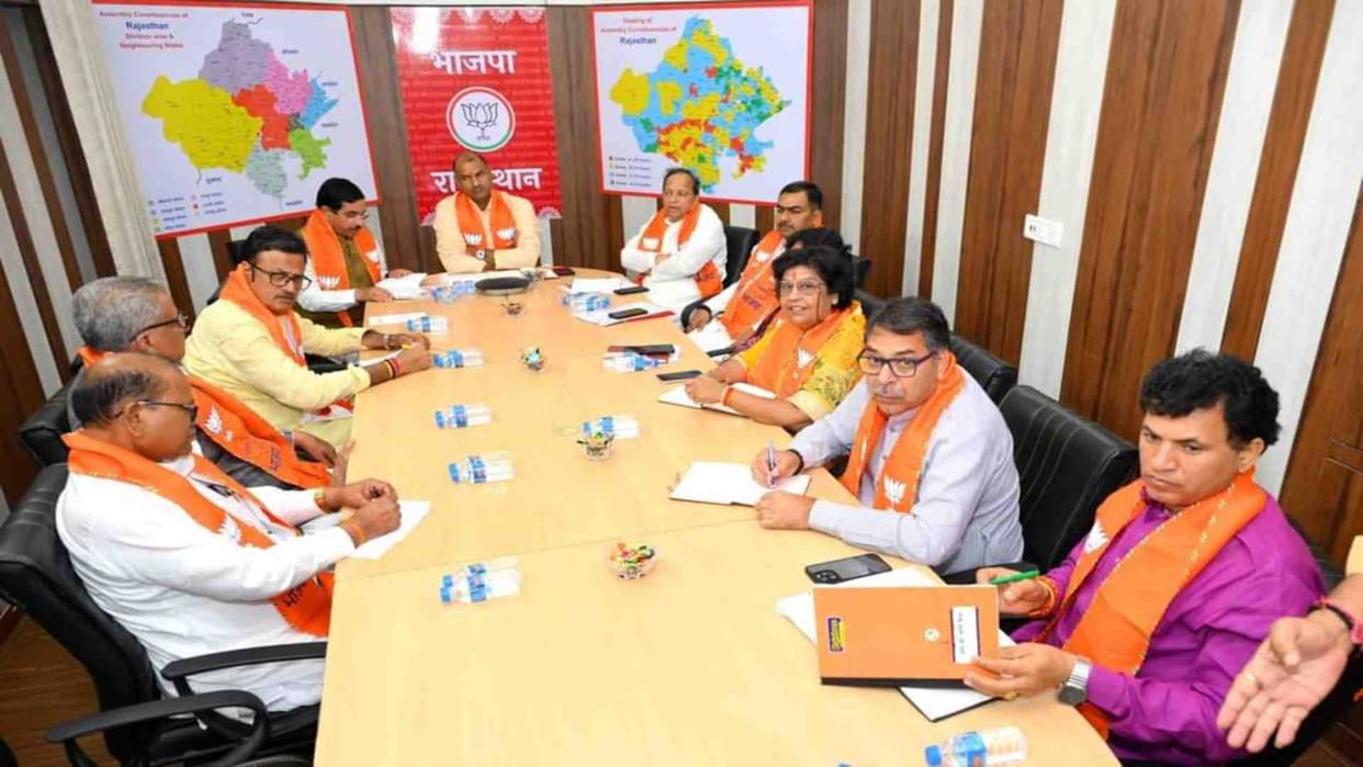 Vasundhara Raje did not reach even in the Rajasthan BJP core committee meeting