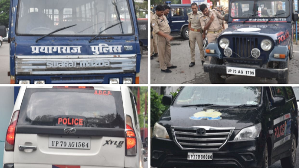 No fine, no challan, police vehicles running without HSRP