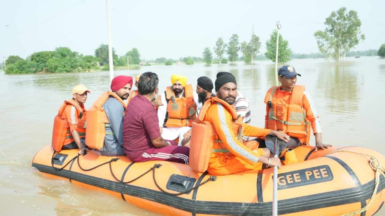 Four killed and 15 trains canceled in Punjab due to floods