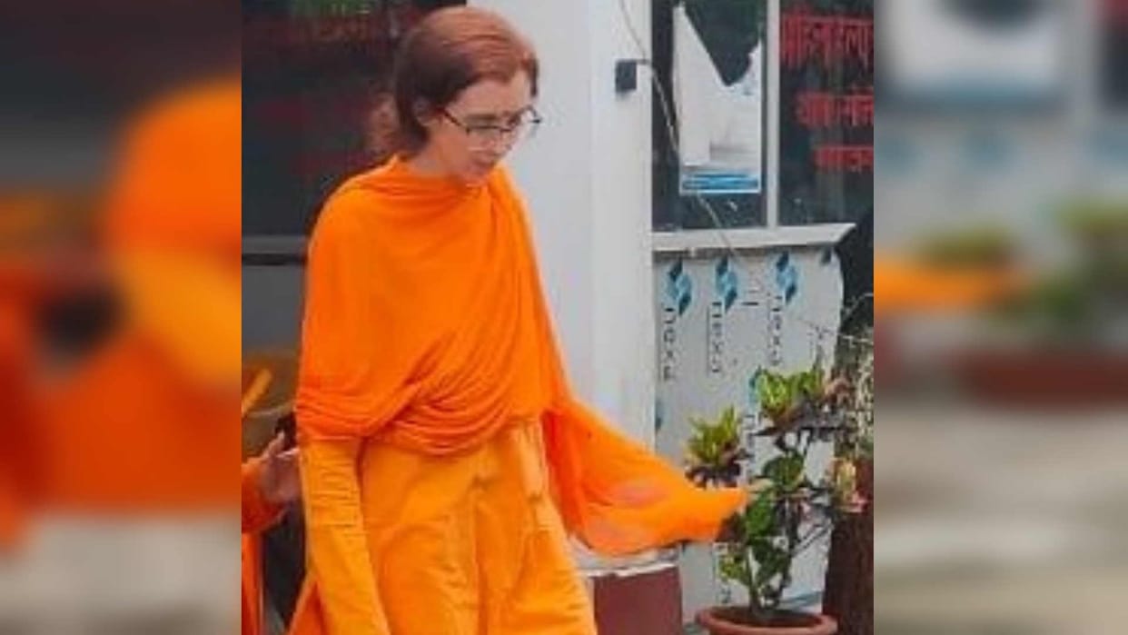 Foreign woman arrested while crossing border disguised as Sadhvi