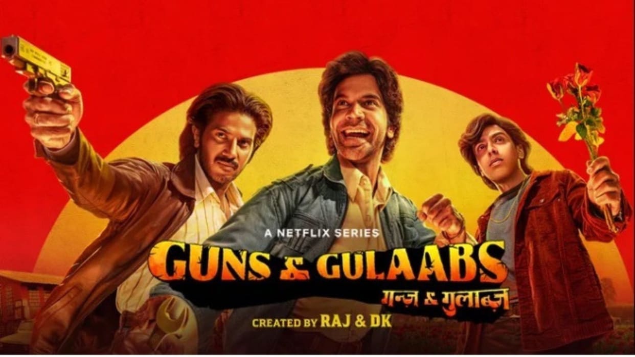 Netflix release Rajkummar rao Dulquer salmaan Adarsh Gourav Gulshan Devaiah Guns and Gulaabs season 2 promo