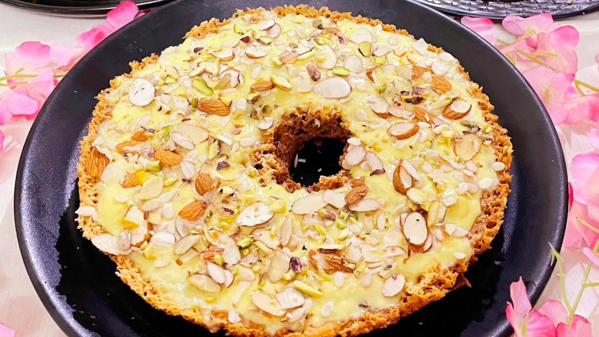 Raksha Bandhan 2023  Rakhi Special Malai Ghevar Recipe Home in Hindi