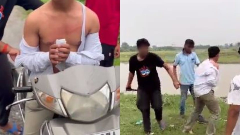 youths brutally beat up class 12th student in shahjahanpur