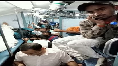 case of traveling on general ticket in sleeper coach in Chhattisgarh Express