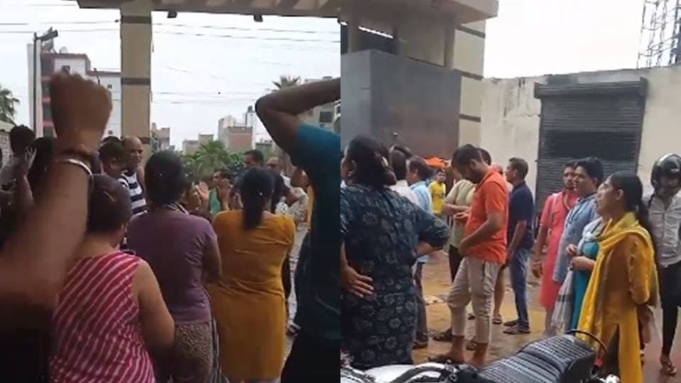 Angry people created a ruckus on the removal of the temple from the society