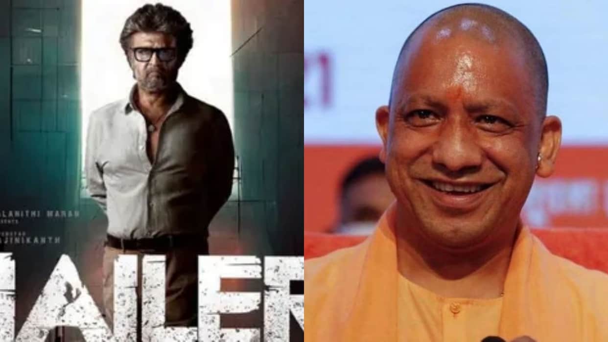 megastar rajinikanth reached lucknow to meet uttar pradesh chief minister yogi adityanath to watch jailer
