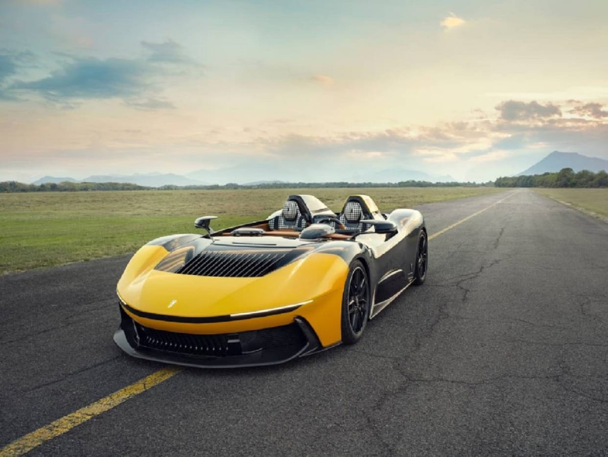 Automobili Pininfarina unveils new B95 hypercar Barchetta 95 Roadster at Monterey Car Week in USA