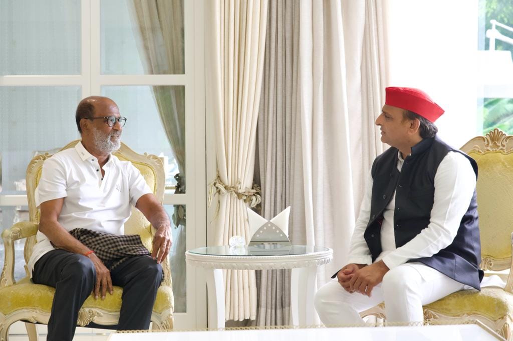 Actor Rajinikanth meet Akhilesh Yadav in Lucknow Ayodhya live update in hindi