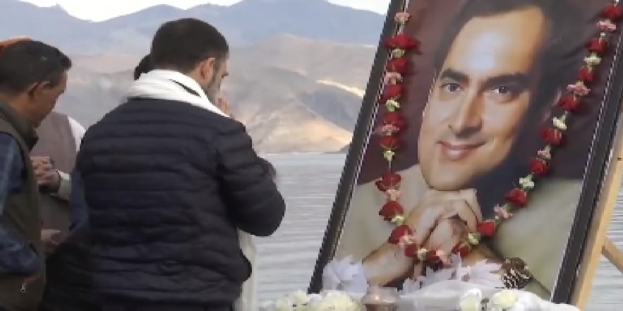 Rahul Gandhi to pay tribute to his father Rajiv Gandhi on his birth anniversary from banks of Pangong lake
