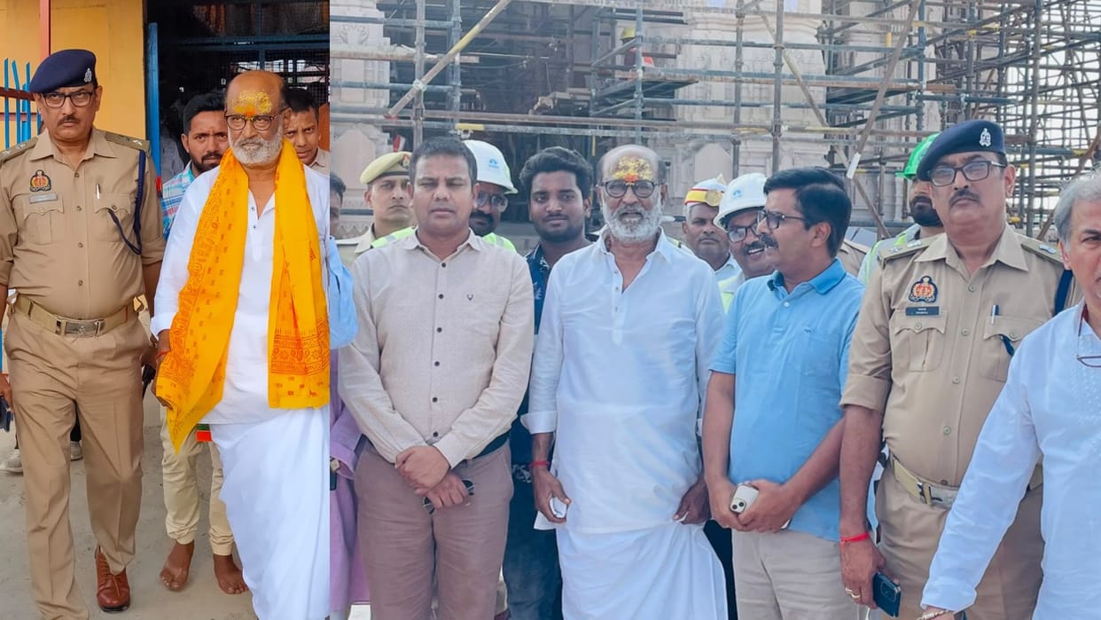 Film actor Rajikanth on Ayodya visit.