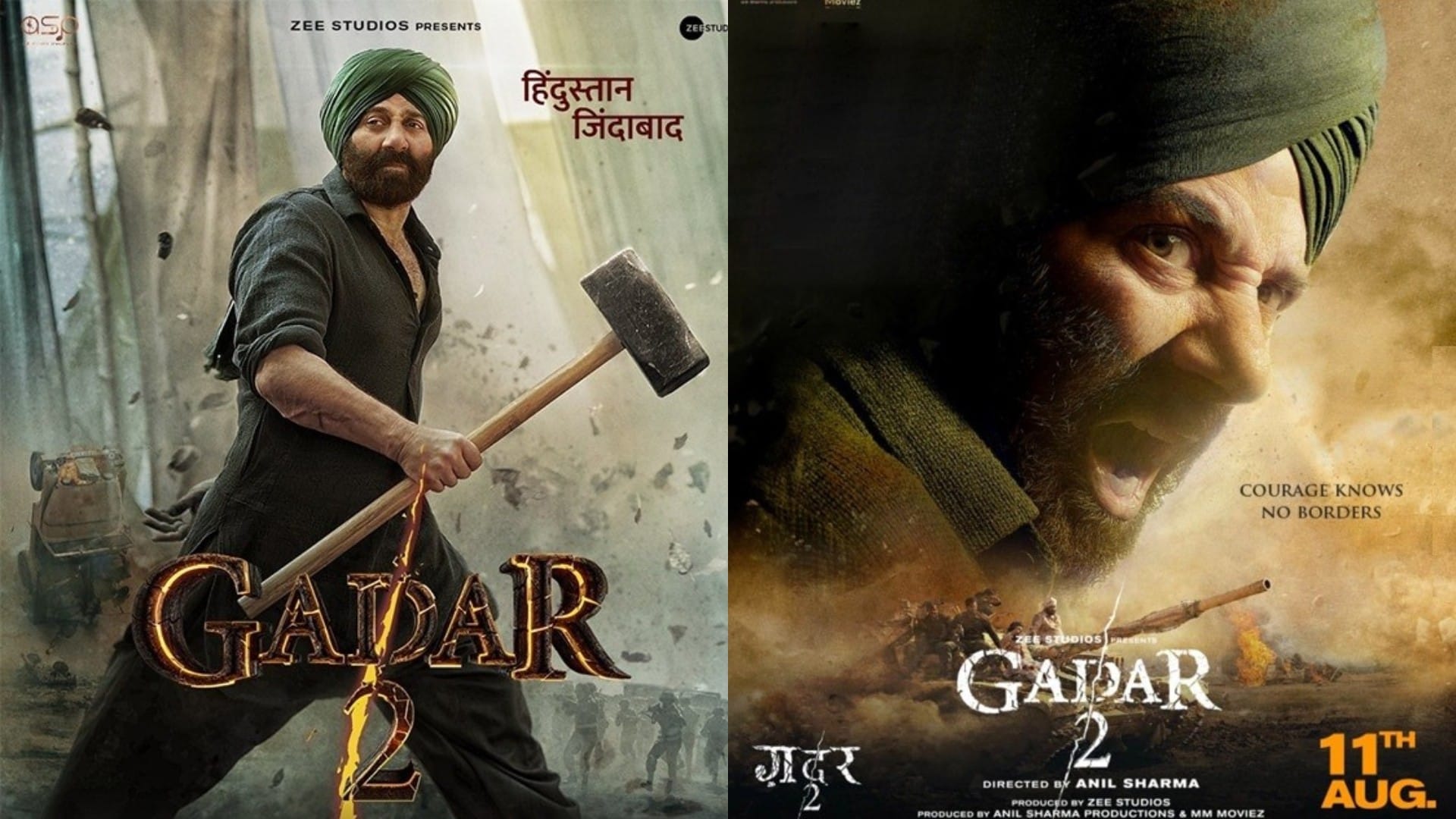 Gadar 2 second Sunday Collection is highest collection in the history of Indian cinema inches towards 400 cr