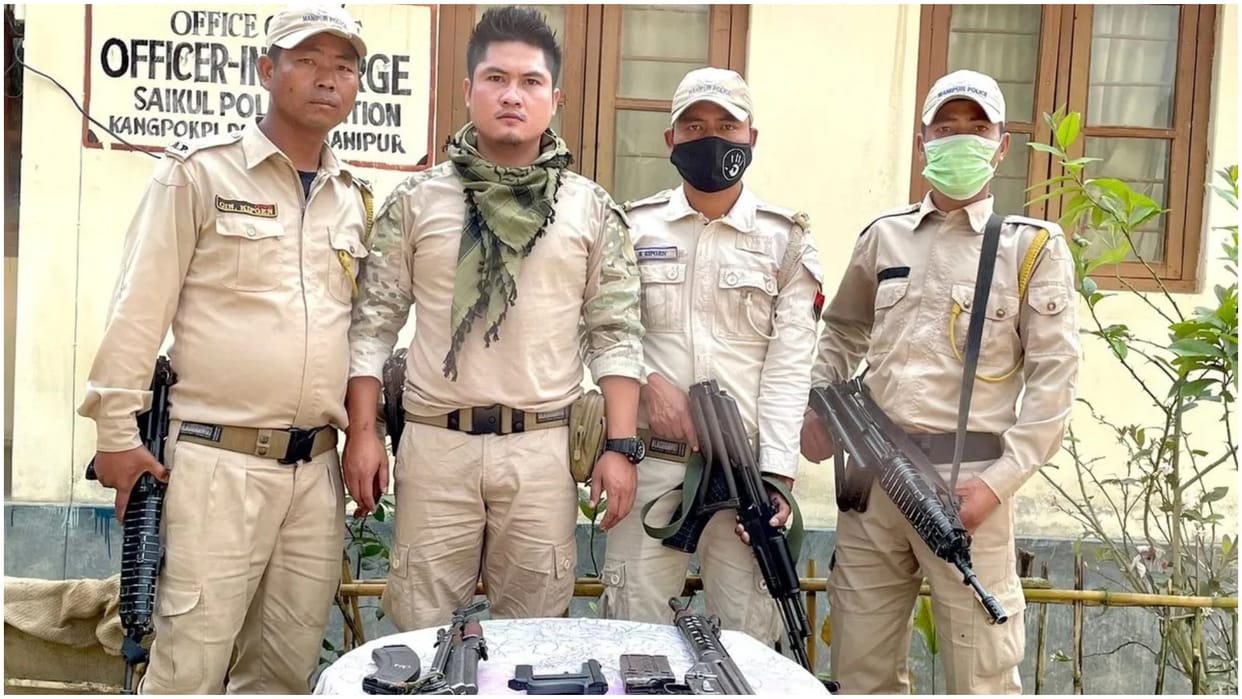 Manipur: Three KCP terrorists arrested, weapons recovered; Demand to withdraw case filed against tribal leader