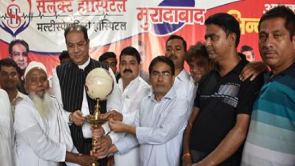 chairman Haj Committee Mohsin Raza reached Moradabad, said- Congress did thugs