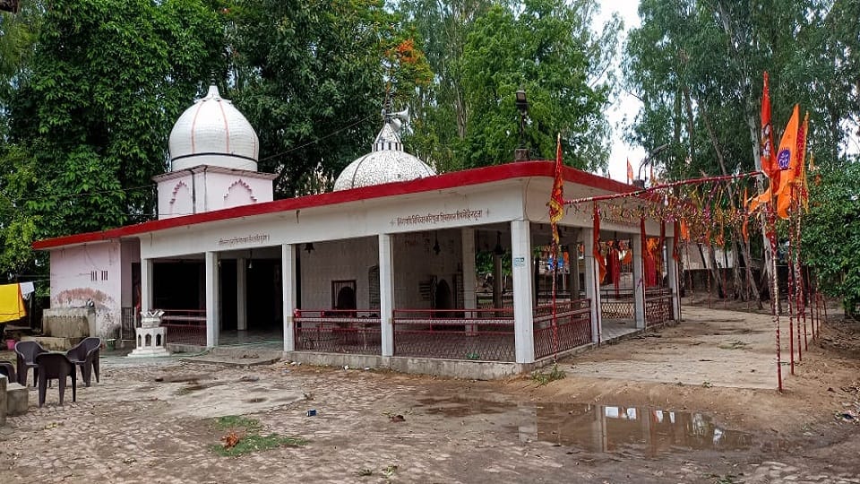 Devotees offer broom and brinjal to Lord Shiva in Palannath temple in Lakhimpur Kheri