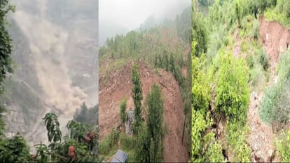 Himachal Weather: village sunken in Barotiwala, five houses collapsed in Kangra, Orange alert for two days