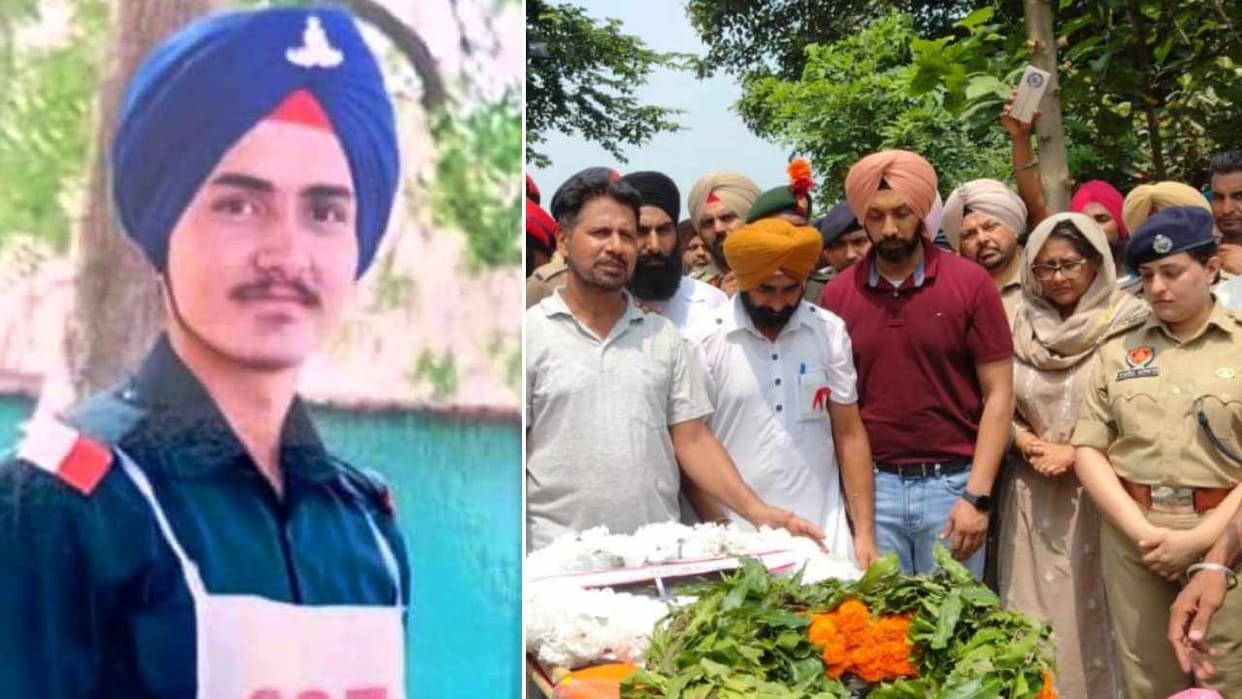 Jawan Tarandeep Singh cremated with military honors in Fatehgarh Sahib
