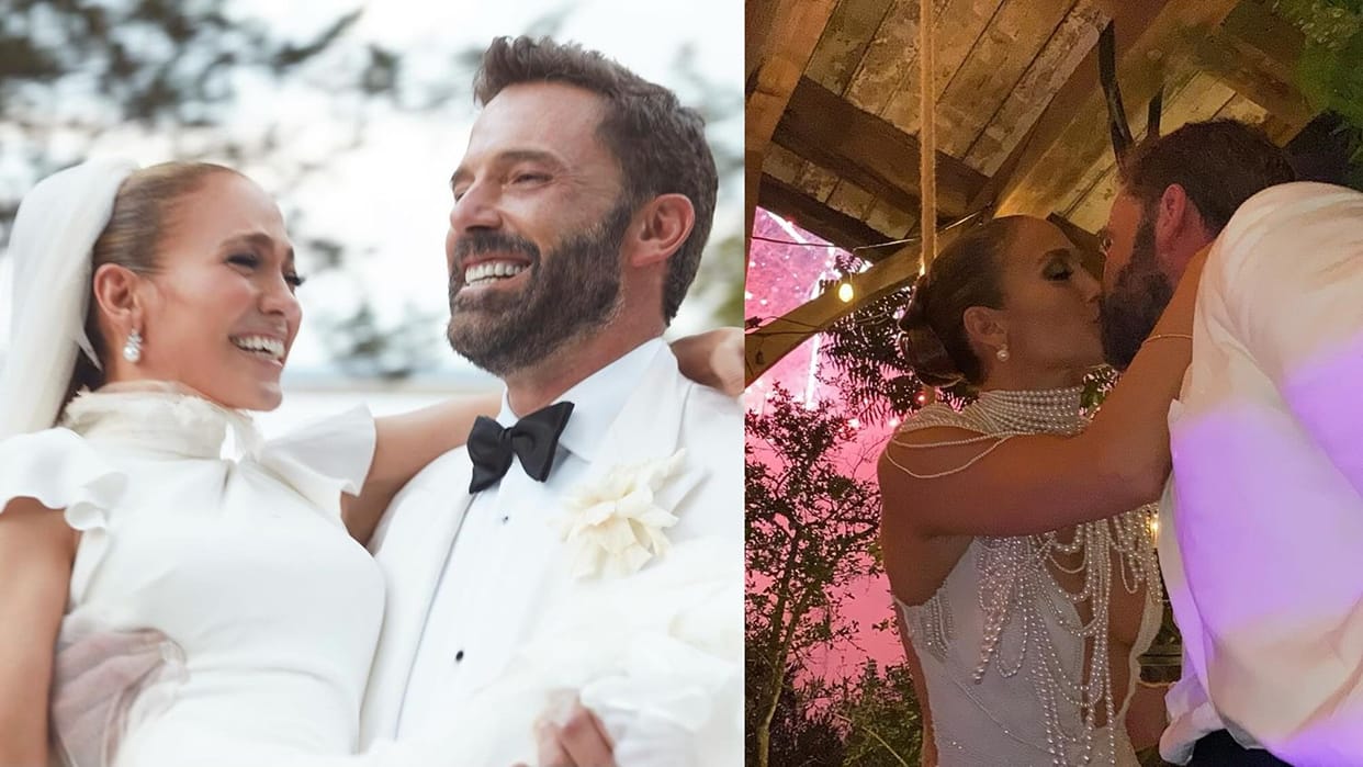 Jennifer Lopez Ben Affleck Celebrates First Marriage Anniversary Shared unseen Photos from Wedding and Poem