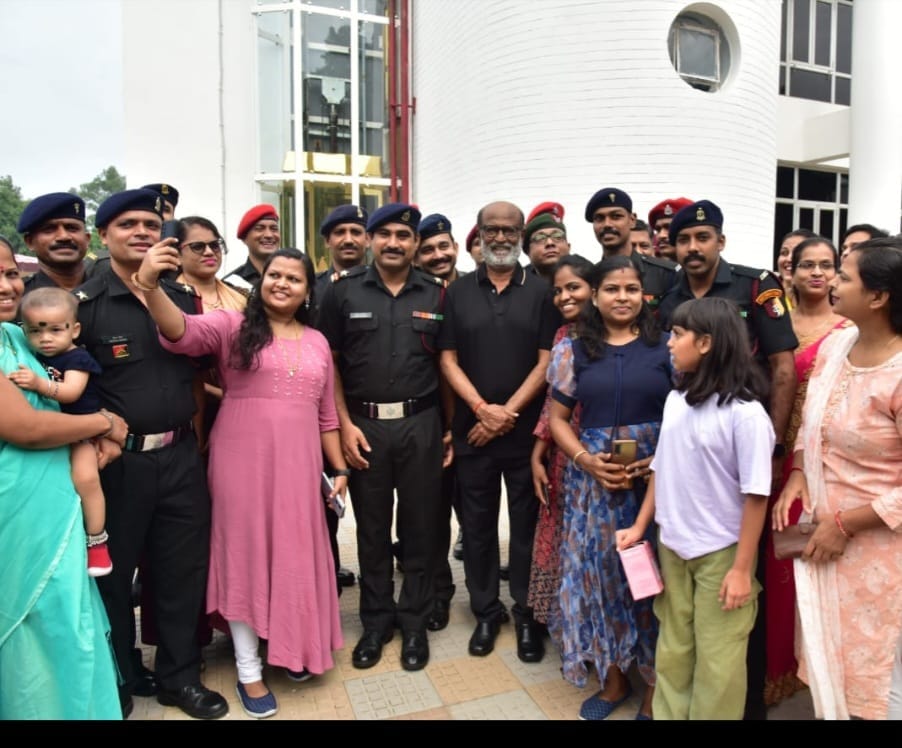 Rajnikant boosts the enthusiasm of military personnel, superstar Surya arrives at Command Auditorium