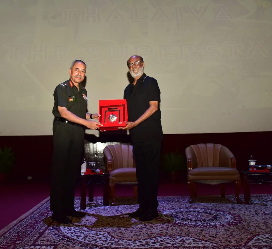 Rajnikant boosts the enthusiasm of military personnel, superstar Surya arrives at Command Auditorium