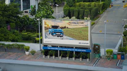 Hyundai Motor India installs country's largest outdoor installation for Exter made of LEGO bricks