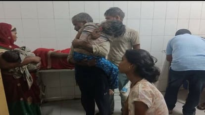 Five people were injured after being buried under debris of wall collapse during rain in Mainpuri