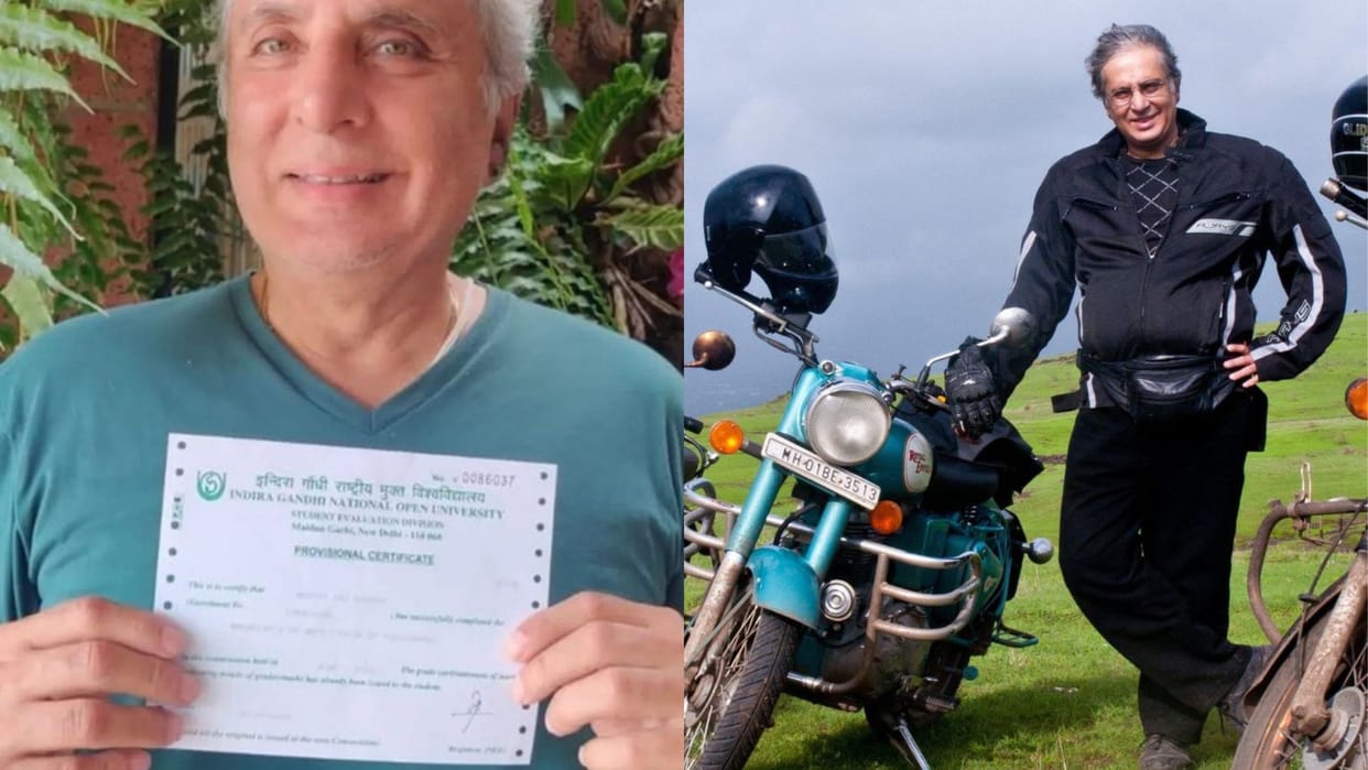Aditya Raj Kapoor son of rebel star shammi Kapoor earns graduation degree at the age of 67