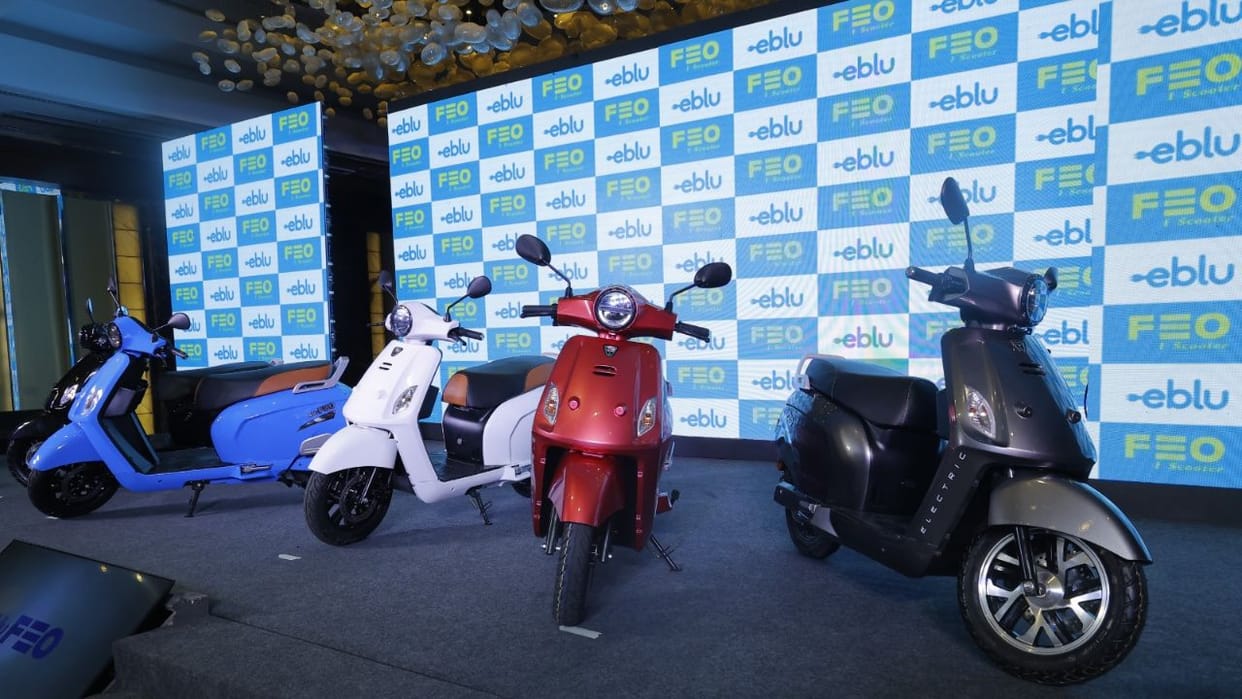 E Blu feo electric scooter launched in india to compete with ola bajaj tvs, know details