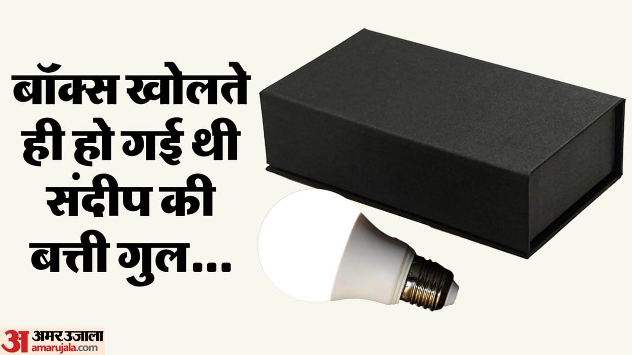 man Ordered mobile online got LED light in the box