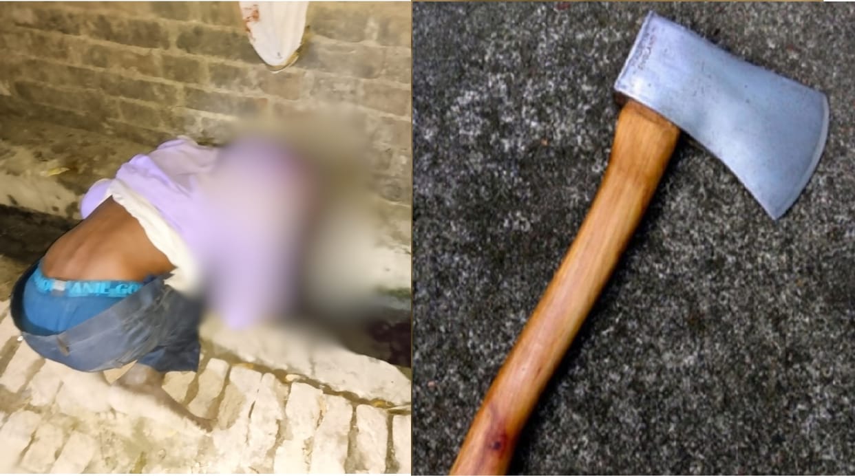 Nephew killed uncle,  there was a dispute in illegal relations and transactions, cut with an axe after drinkin