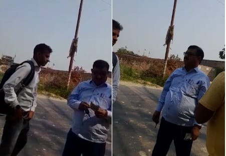 Video of lawmen taking bribe goes viral, demands 1500 rupees from farmer, departmental action initiated