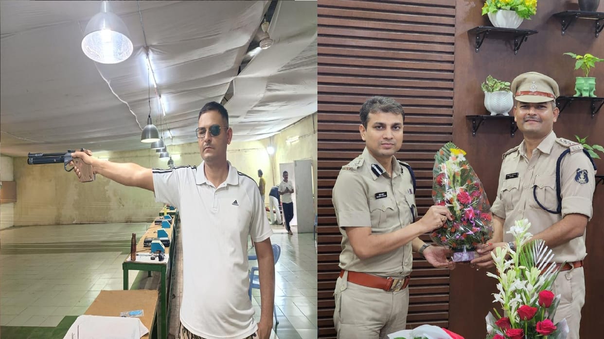Vaibhav mishra awarded won 3 medals in rifle shooting competition in Raipur