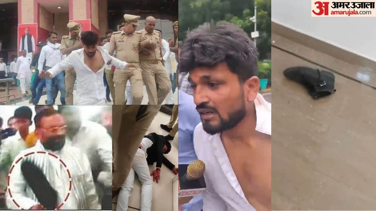 filed complaint in police station brother of youth Akash saini who threw shoes at SP leader Swami Prasad
