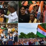 चंडीगढ़ में जश्न मनाते लोग।