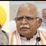 पंजाब के सीएम भगवंत मान और हरियाणा के सीएम मनोहर लाल।