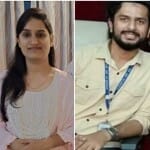 शितिशा और अरीब अहमद दाएं