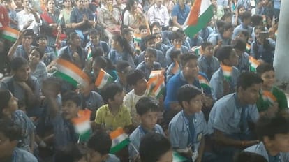 Slogans Bharat Mata Ki Jai were raised Moradabad as soon as Chandrayaan landed