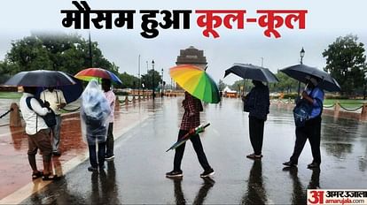 Delhi NCR Weather Temperature dropped by five degrees due to rain chances of rain on Thursday as well