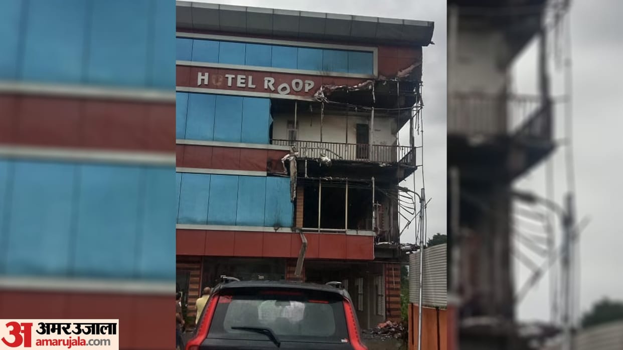 Himachal Weather Lightning fell on the hotel in Sundernagar Mandi at night
