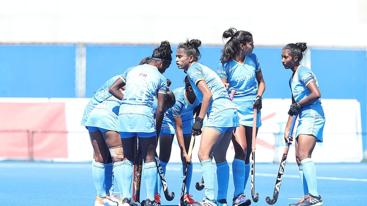 Indian womens hockey team beat England 6-2 secured third place in the four-nation tournament