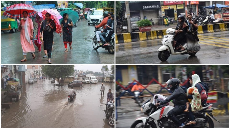 Weather cool due to heavy rain in Moradabad, people got relief from humidity