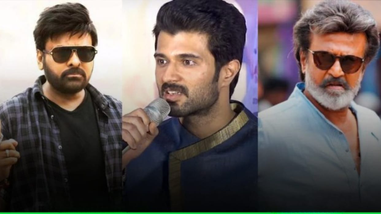Kushi star Vijay Deverakonda defends Jailer fame Rajinikanth Chiranjeevi on Flop Film says We have to shut up