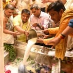 चंद्रयान 3 की सफलता के बाद श्री काशी विश्वनाथ मंदिर में किया गया षोडशोपचार पूजन।