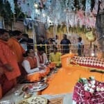 जामसांवली के हनुमान मंदिर में मुख्यमंत्री ने भूमिपूजन किया।