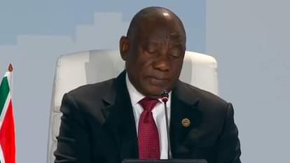दक्षिण अफ्रीका के राष्ट्रपति सिरिल रामाफोसा