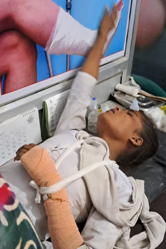 Saharanpur: two children injured after Wall collapses on they returning from school