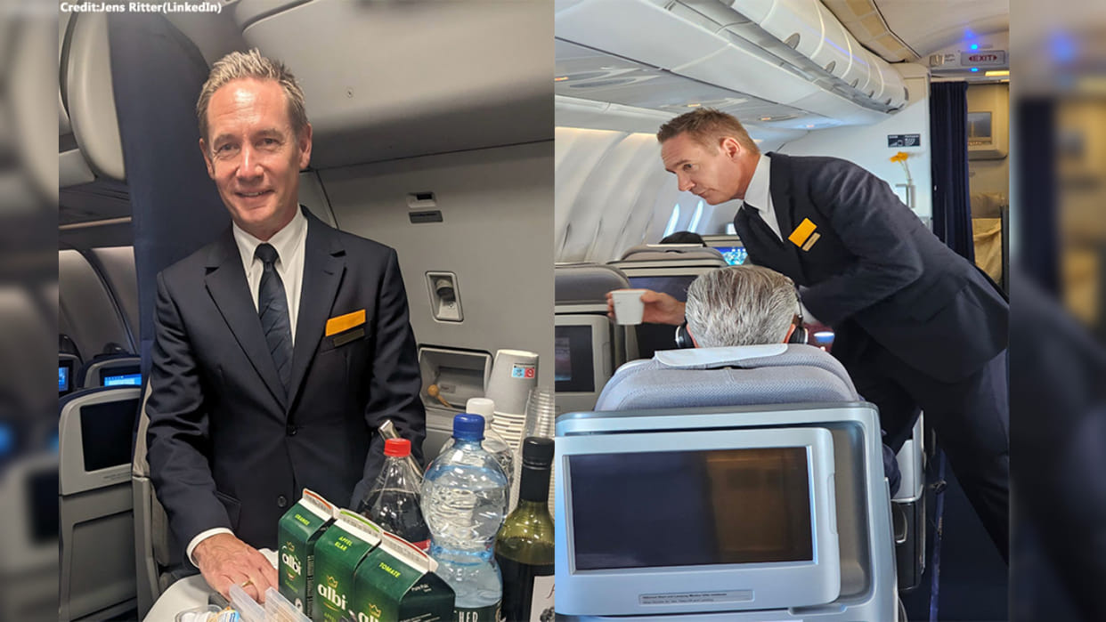 Lufthansa Airlines CEO Turns Flight Attendant, Shares His Experience