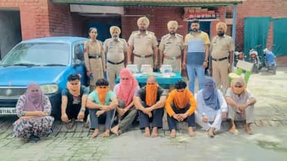 मोगा में पकड़ा गया लुटेरा गिरोह।