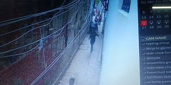 Dabang run in streets with sword in varanasi incident captured in CCTV
