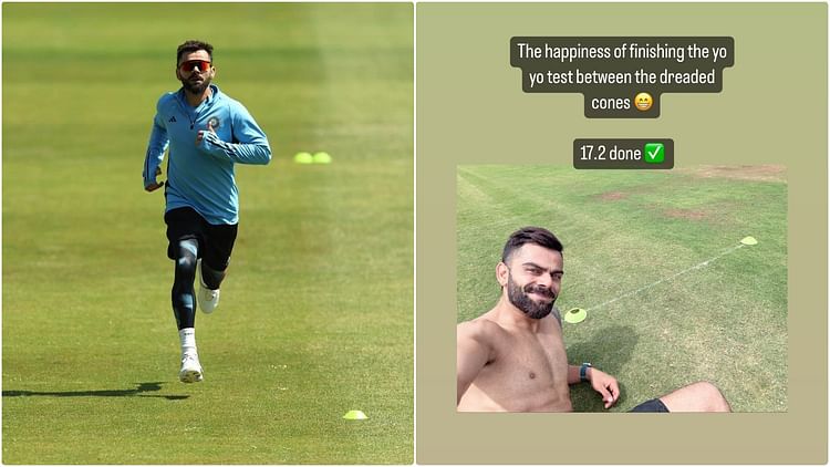 Virat Kohli Scores 17 2 In Yoyo Test Shares Pictures With Happiness virat-kohli-scores-17-2-in-yoyo-test-shares-pictures-with-happiness
